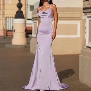 Anluxelabel lilac maxi dress